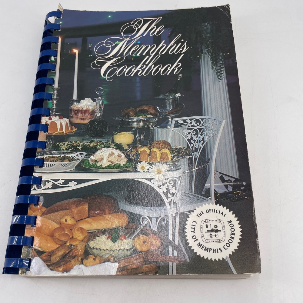 Vintage The Memphis Cookbook Junior League Official Southern Recipes Spiral Book